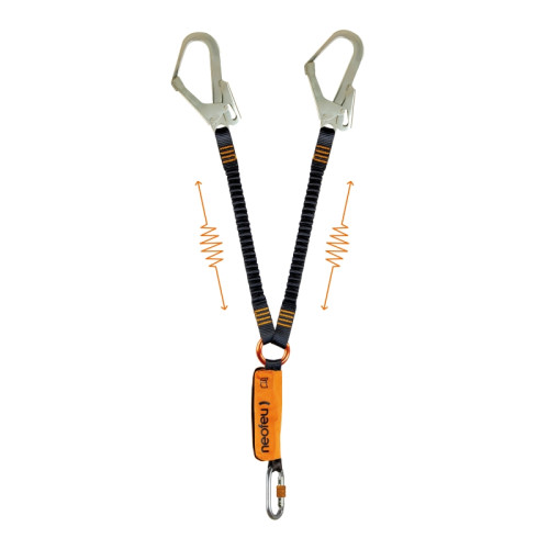 LONGE Y ELASTIQUE AVEC ABSORBEUR NEYA