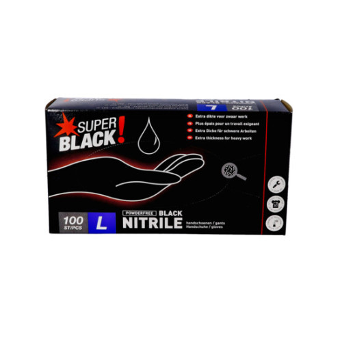 BOITE DE 100 GANTS NITRILE LOURD...