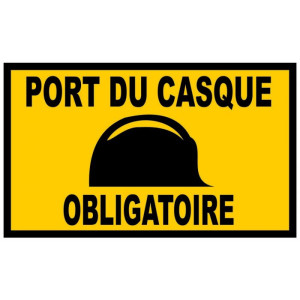 PLAQUE 330*200 PORT CASQUE...