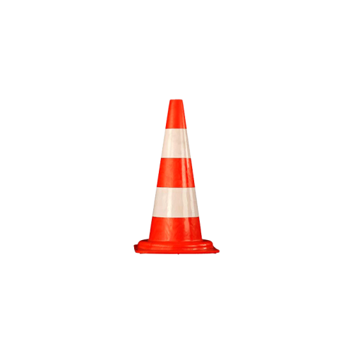 CONE DE CHANTIER PVC SOUPLE 50 cm