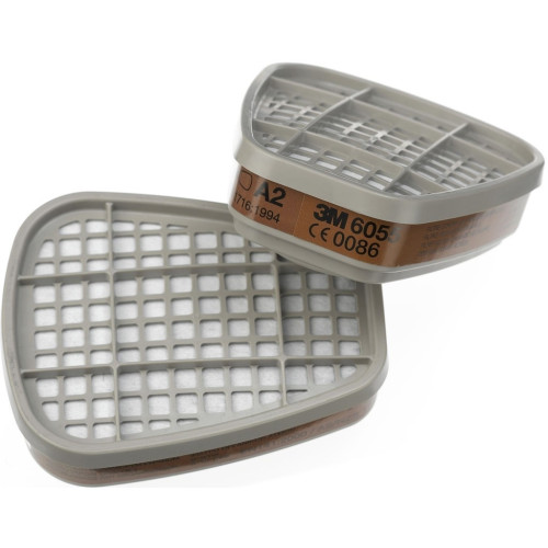 1 PAIRE DE FILTRES GAZ 3M - A2 réf 6055