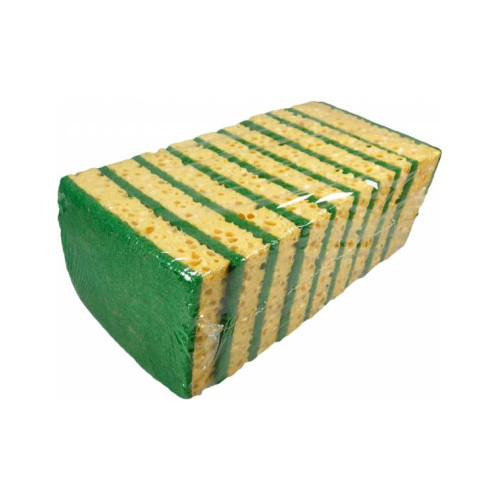 EPONGES GRATTANTES VERTES - lot de 10