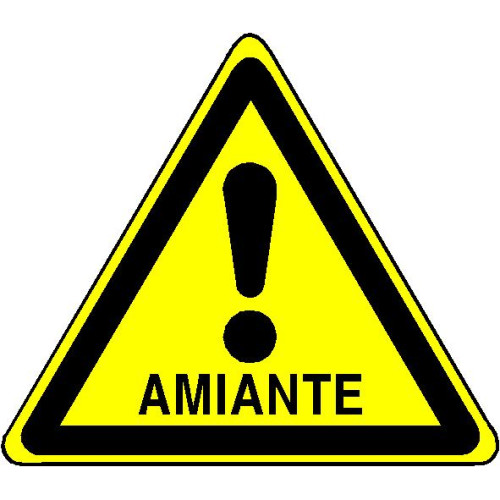 PANNEAU PVC DANGER AMIANTE - TRIANGLE...