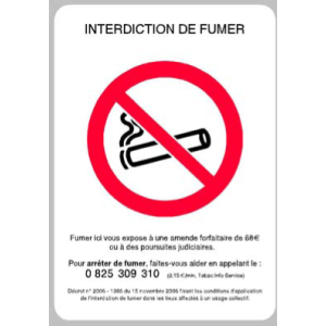 PANNEAU PVC INTERDICTION DE...