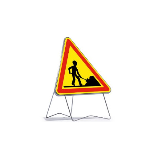 PANNEAU ATTENTION TRAVAUX AK5 1000 T1