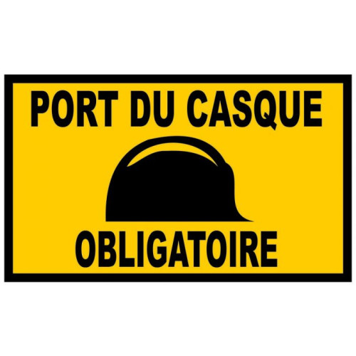 PLAQUE 330*200 PORT CASQUE...